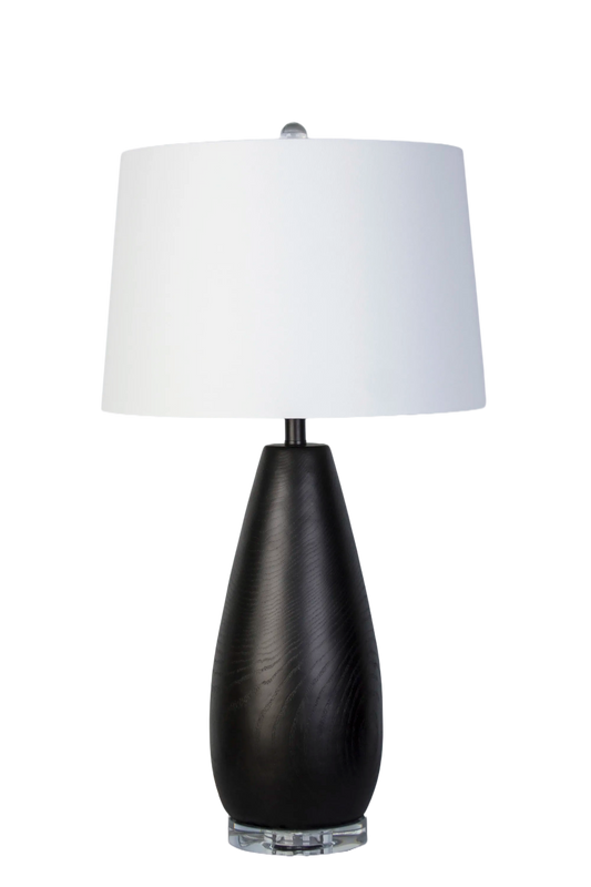 Obsidian Drift Concrete & Crystal Table Lamp (Case Pack 2)