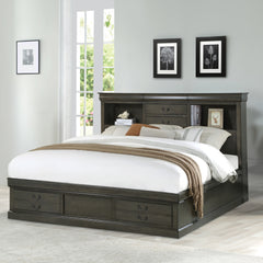 Louis Philippe III Queen Bed W/Storage
