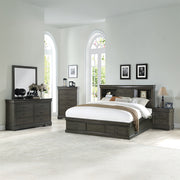 Louis Philippe III Queen Bed W/Storage