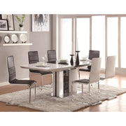 Silla de comedor tapizada Montclair negra (juego de 4)