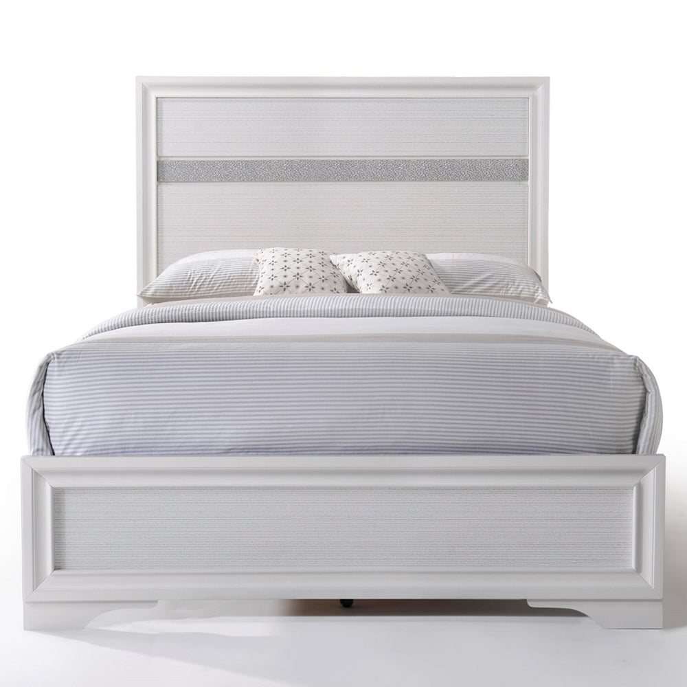 Naima Full Bed - White