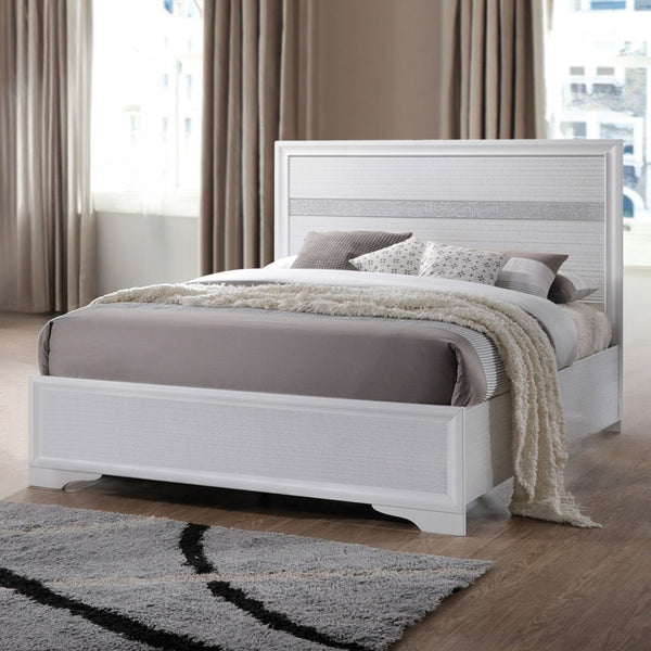 Naima Full Bed - White