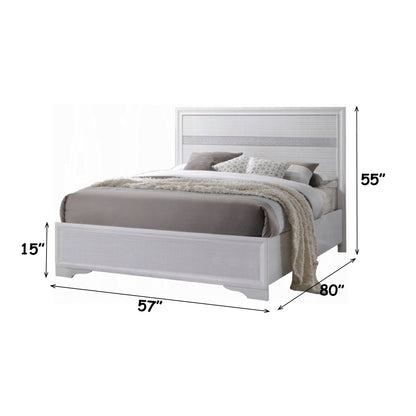 Naima Full Bed - White