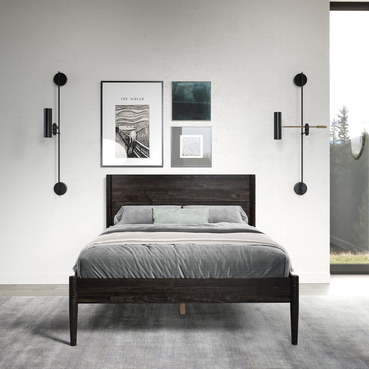 Mid Center Platform Bed