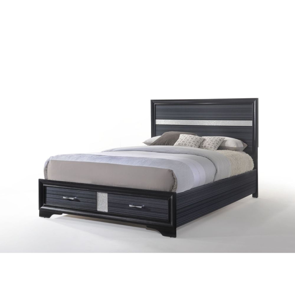 Naima W/Storage - 2 Drawers Bed