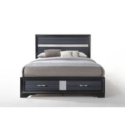 Naima W/Storage - 2 Drawers Bed