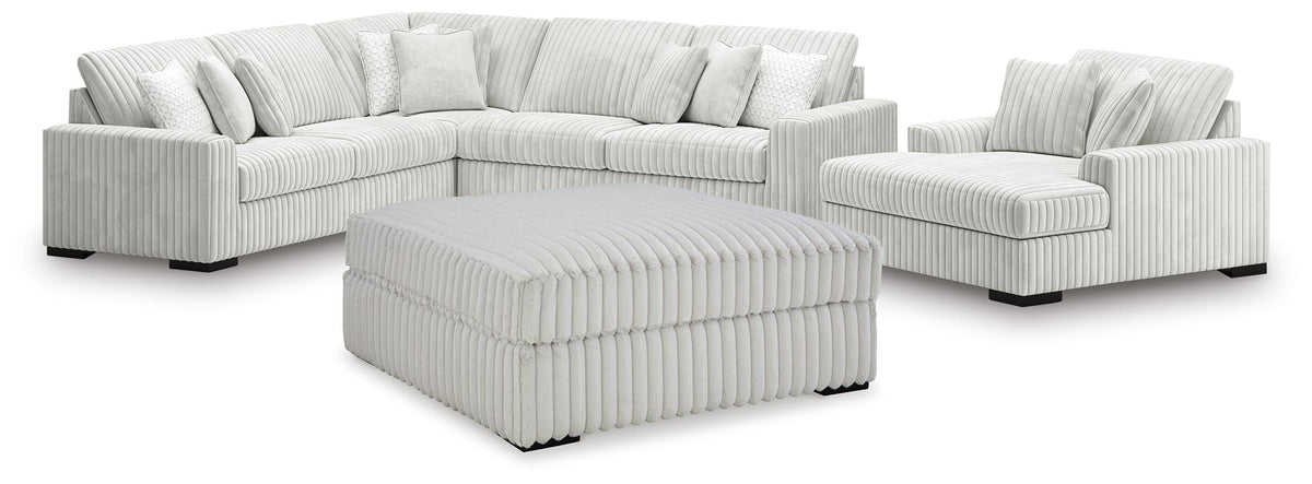 seccional Stupendous 4PC & Oversized Accent Otomana Set