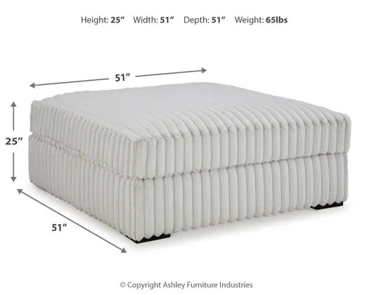 Stupendous 4PC Sectional with Oversized Chaise & Ottoman Set