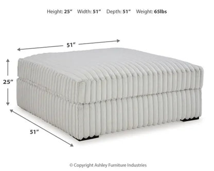 Stupendous 4PC Sectional with Oversized Chaise & Ottoman Set