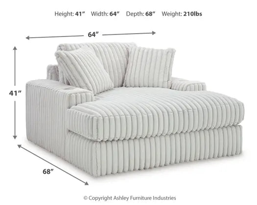 Stupendous 4PC Sectional with Oversized Chaise & Ottoman Set