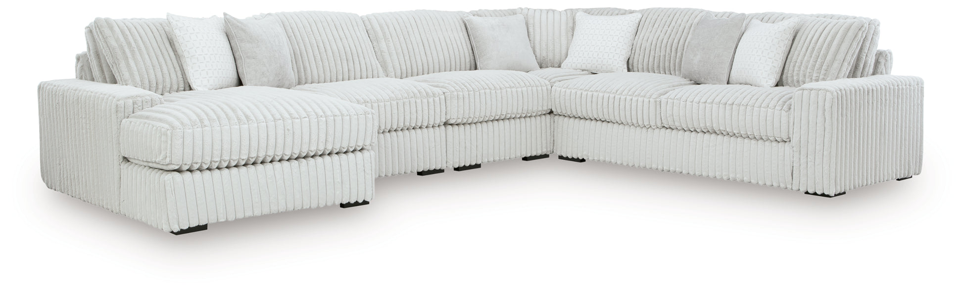 Stupendous 5-Piece Sectional with Chaise