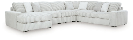 Stupendous 5-Piece Sectional with Chaise