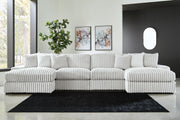 Stupendous 4-Piece Sectional with Double Chaise