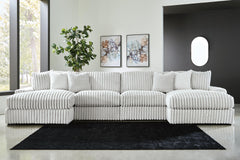 Stupendous 4-Piece Sectional with Double Chaise