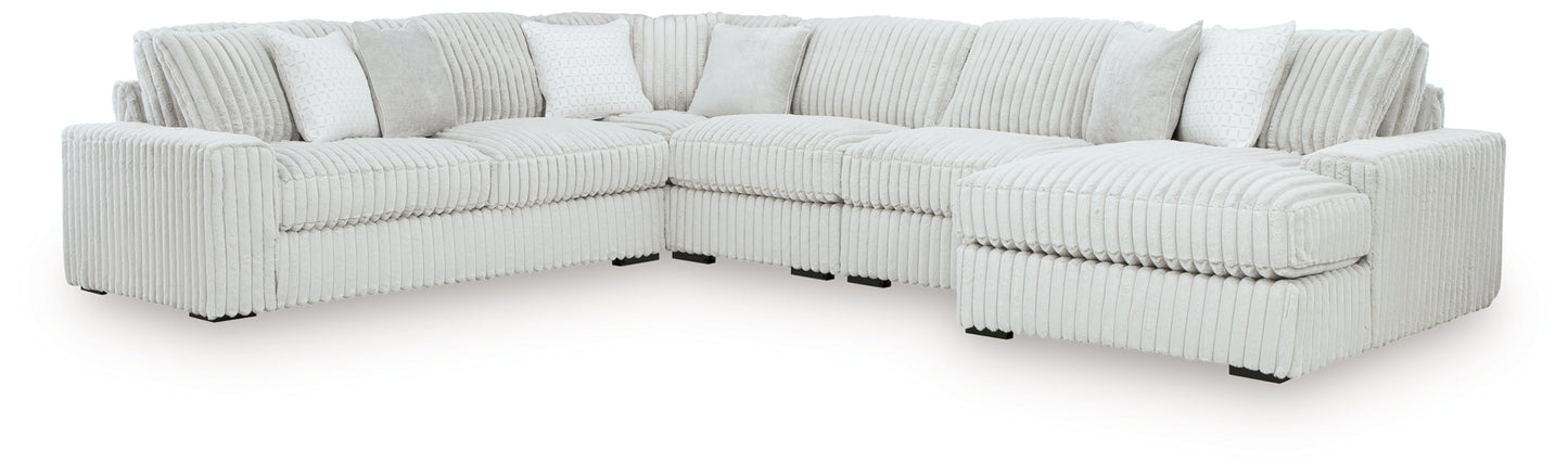 Stupendous 5-Piece Sectional with Chaise
