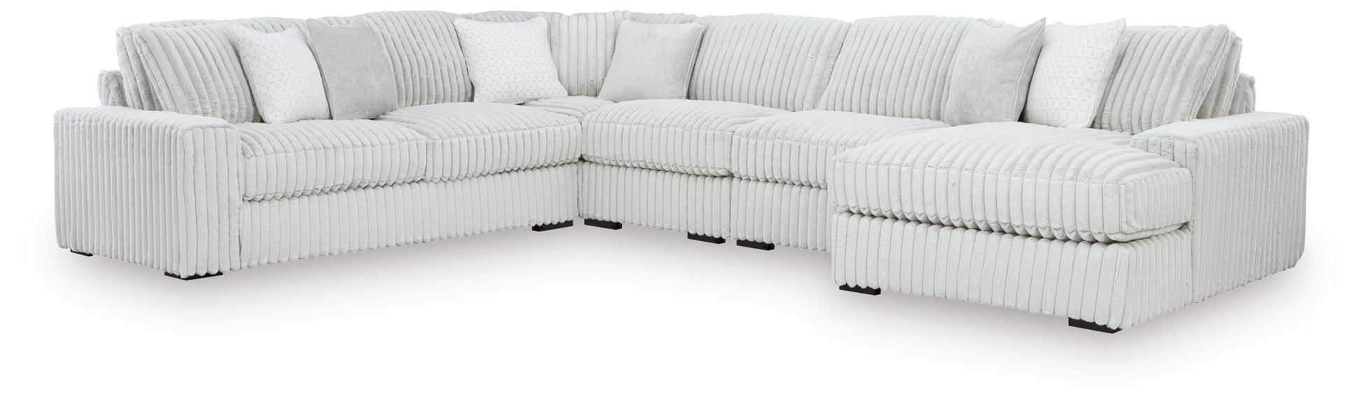 Stupendous 5-Piece Sectional with Chaise