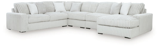Stupendous 5-Piece Sectional with Chaise