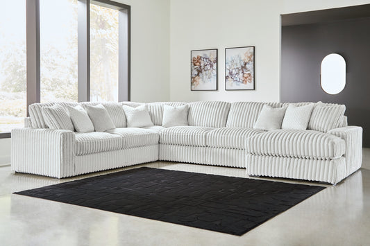 Stupendous 5-Piece Sectional with Chaise
