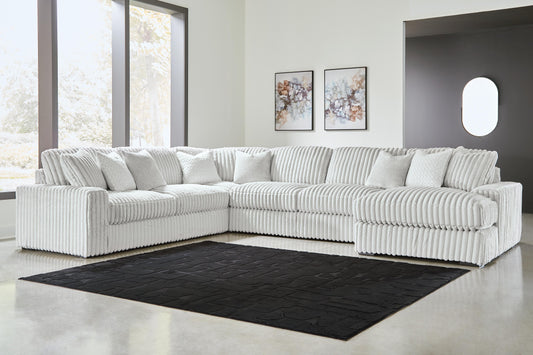 Stupendous 5-Piece Sectional with Chaise