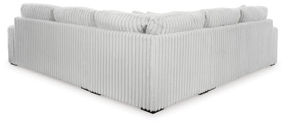 Stupendous 3-Piece Sectional Sofa w/ Wedge