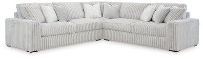 Stupendous 3-Piece Sectional Sofa w/ Wedge
