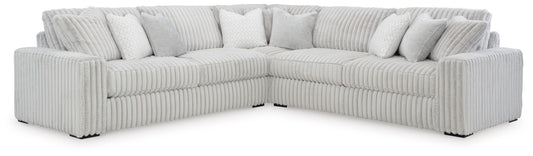 Stupendous 3-Piece Sectional Sofa w/ Wedge
