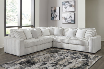 Stupendous 3-Piece Sectional Sofa w/ Wedge