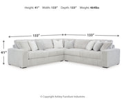 Stupendous 3-Piece Sectional Sofa w/ Wedge