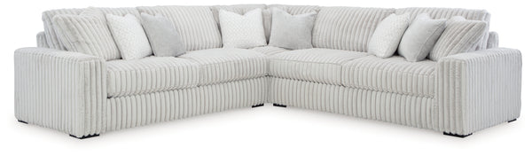 Stupendous 3-Piece Sectional Sofa w/ Wedge