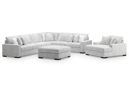 Stupendous 4PC Sectional with Oversized Chaise & Ottoman Set
