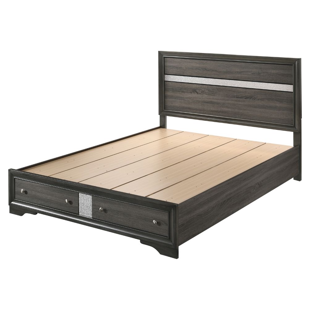 Naima W/Storage - 2 Drawers Bed
