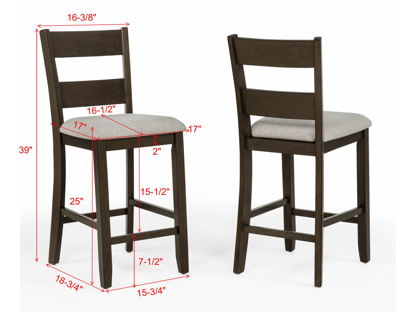 Lester 5-Pk Counter Height Dining Set