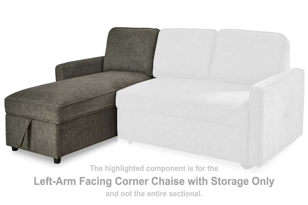 Kerle Sectional with Pop Up Bed
