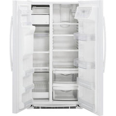 GE 36-inch, 21.9 cu. ft. Counter-Depth Side-by-Side Refrigerator with Ice and Water GZS22DGJWW IMAGE 3