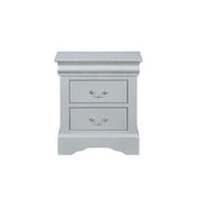 Mesita de noche Louis Philippe de 24" de alto