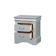 Mesita de noche Louis Philippe de 24" de alto