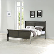 Louis Philippe Eastern King Bed - Dark Gray