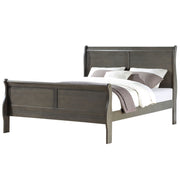 Louis Philippe Eastern King Bed - Dark Gray