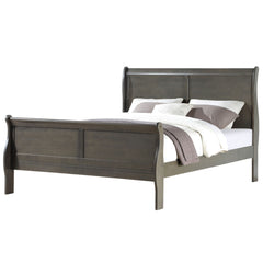 Louis Philippe Eastern King Bed - Dark Gray
