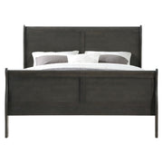 Louis Philippe Eastern King Bed - Dark Gray