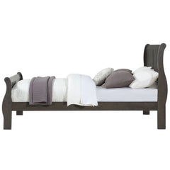 Louis Philippe Eastern King Bed - Dark Gray
