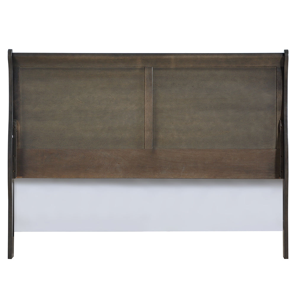 Louis Philippe Eastern King Bed - Dark Gray