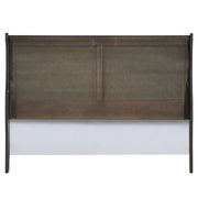 Louis Philippe Eastern King Bed - Dark Gray