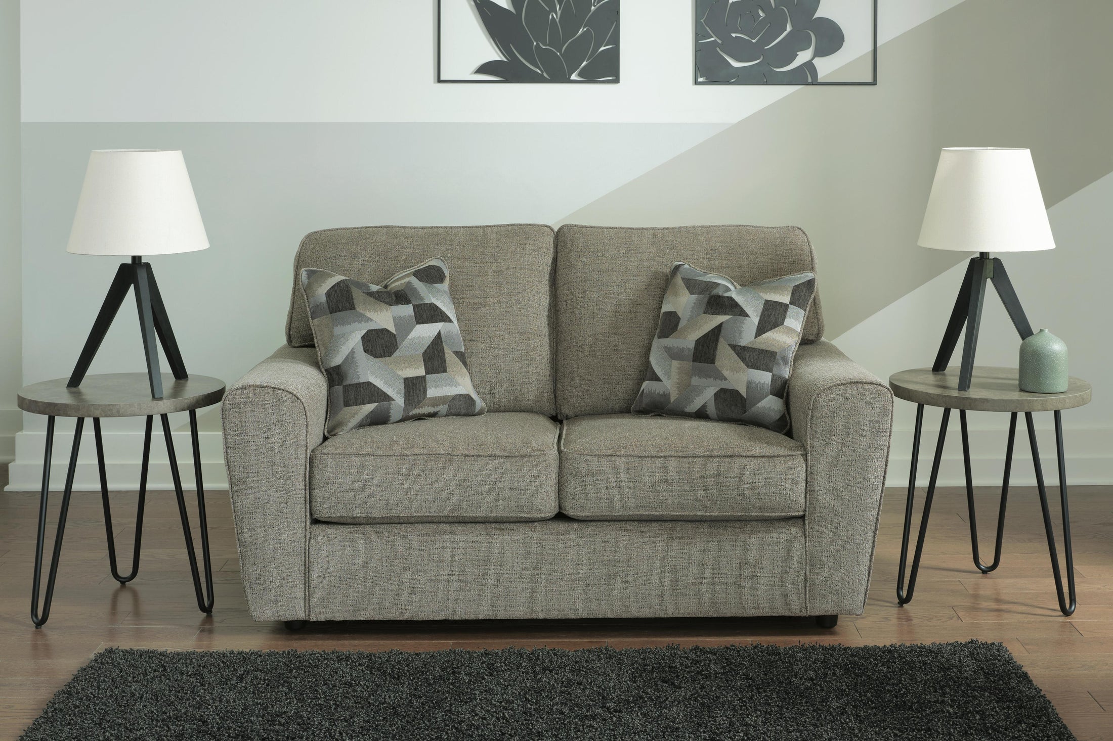 Cascilla Pewter Loveseat