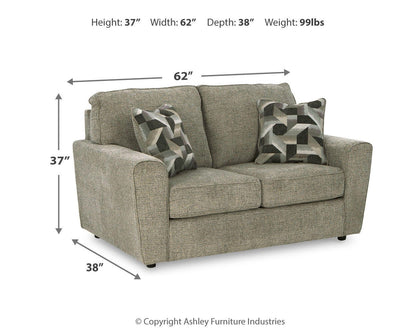 Cascilla Pewter Loveseat