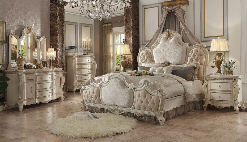 Cama Picardía tapizada con botones