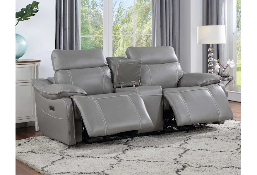 Loveseat reclinable eléctrico dual Alpine