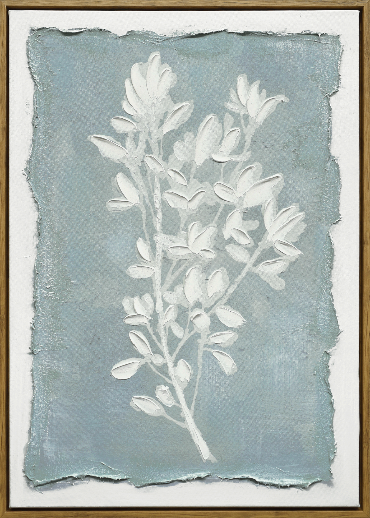 Whispering Blooms II Hand-embellished Canvas in Frame