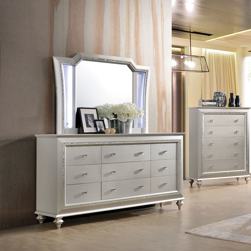Espejo rectangular Kaitlyn con LED