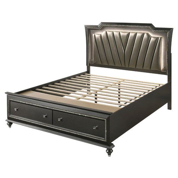 Kaitlyn California King Bed W/Led & Storage